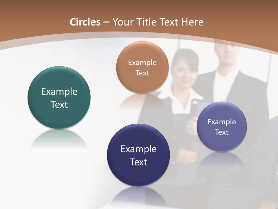 A Man In A Business Suit Standing In Front Of A Group Of People PowerPoint Template