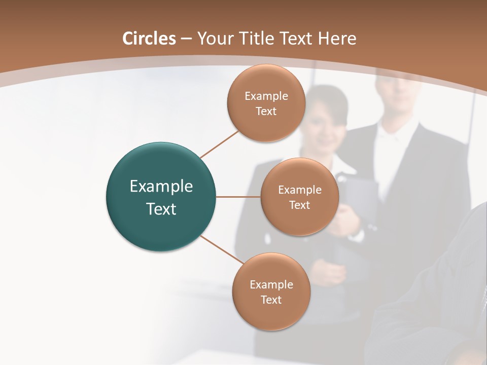 A Man In A Business Suit Standing In Front Of A Group Of People PowerPoint Template