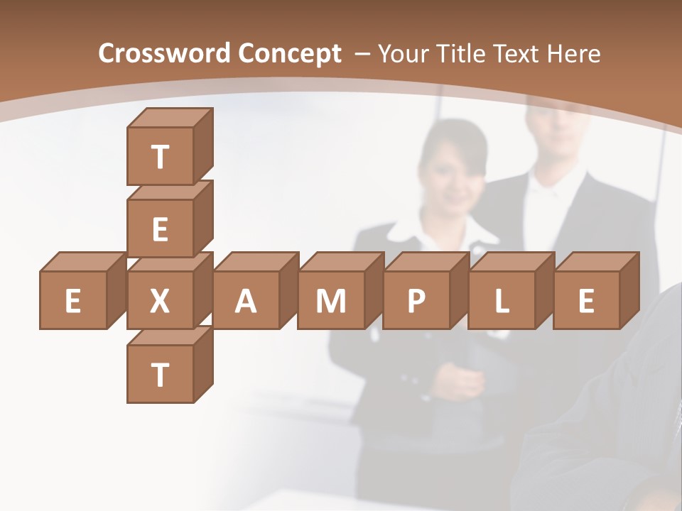 A Man In A Business Suit Standing In Front Of A Group Of People PowerPoint Template