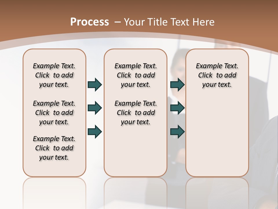 A Man In A Business Suit Standing In Front Of A Group Of People PowerPoint Template