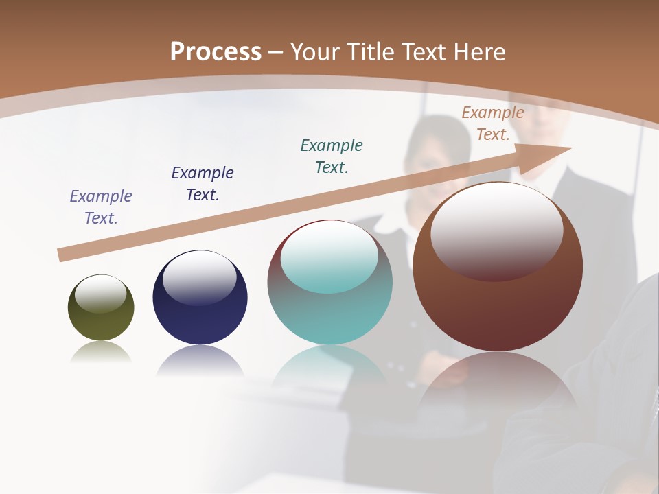 A Man In A Business Suit Standing In Front Of A Group Of People PowerPoint Template