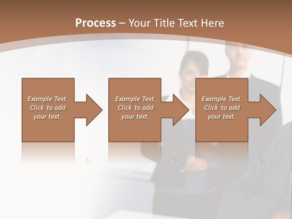 A Man In A Business Suit Standing In Front Of A Group Of People PowerPoint Template