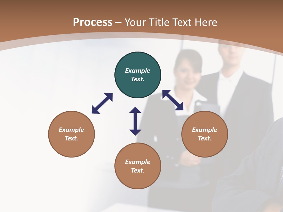 A Man In A Business Suit Standing In Front Of A Group Of People PowerPoint Template