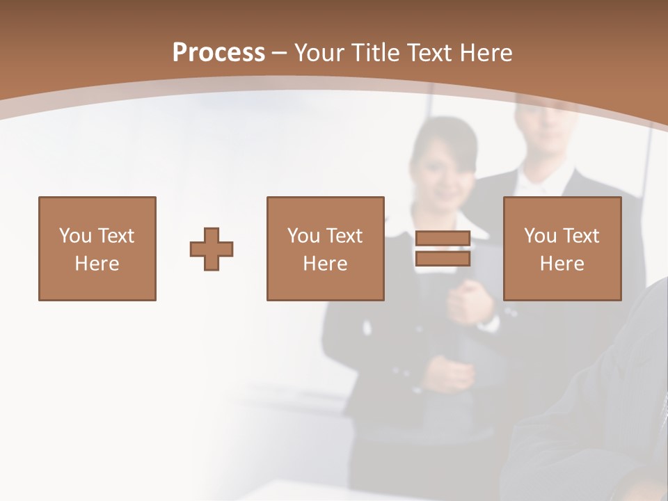 A Man In A Business Suit Standing In Front Of A Group Of People PowerPoint Template