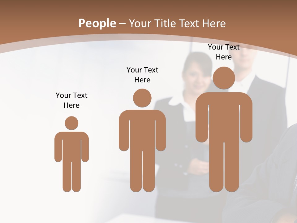 A Man In A Business Suit Standing In Front Of A Group Of People PowerPoint Template