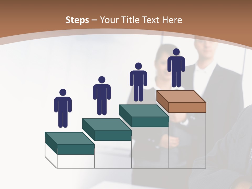 A Man In A Business Suit Standing In Front Of A Group Of People PowerPoint Template