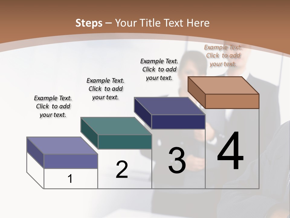 A Man In A Business Suit Standing In Front Of A Group Of People PowerPoint Template