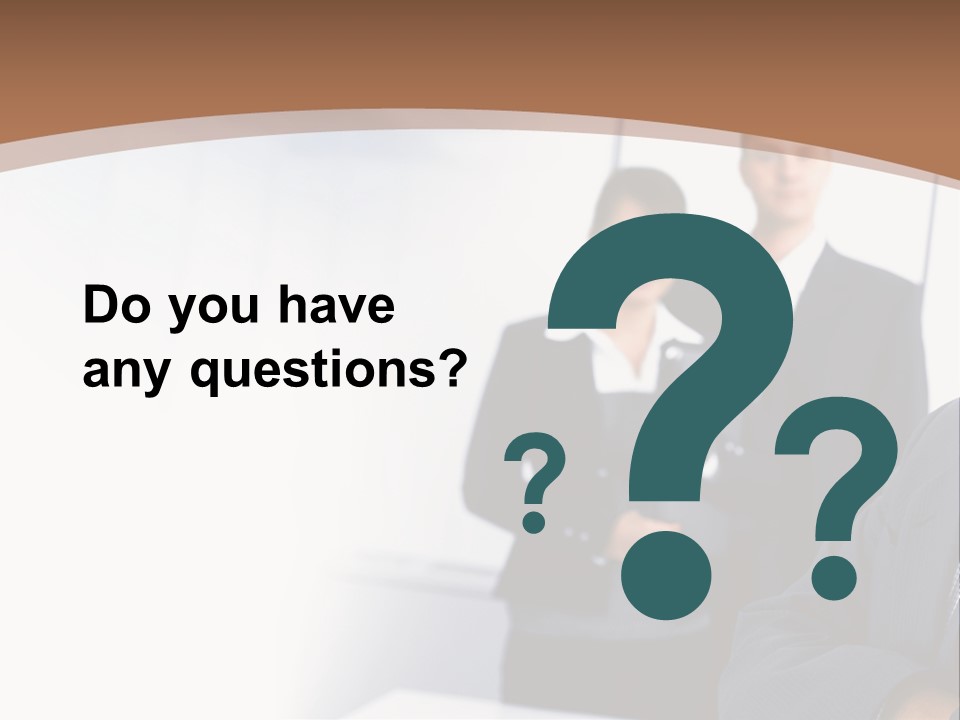 A Man In A Business Suit Standing In Front Of A Group Of People PowerPoint Template