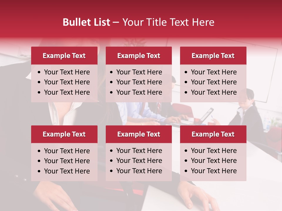 A Woman Sitting At A Table In Front Of A Group Of People PowerPoint Template