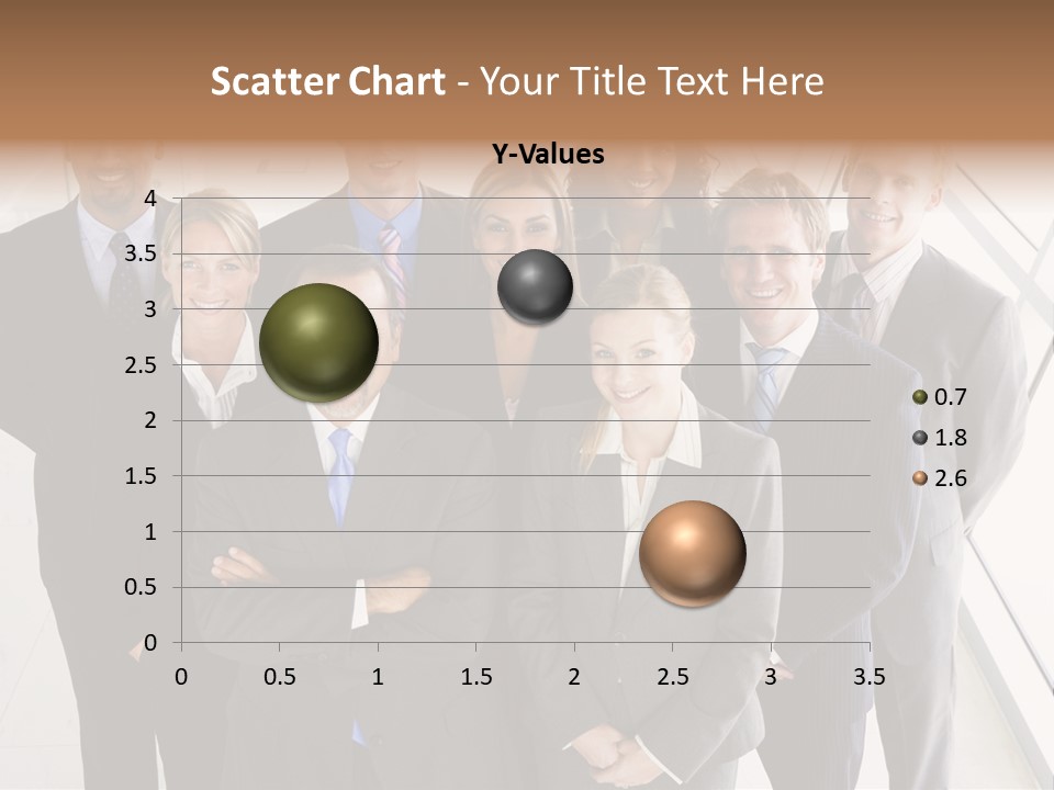 A Group Of Business People Posing For A Picture PowerPoint Template