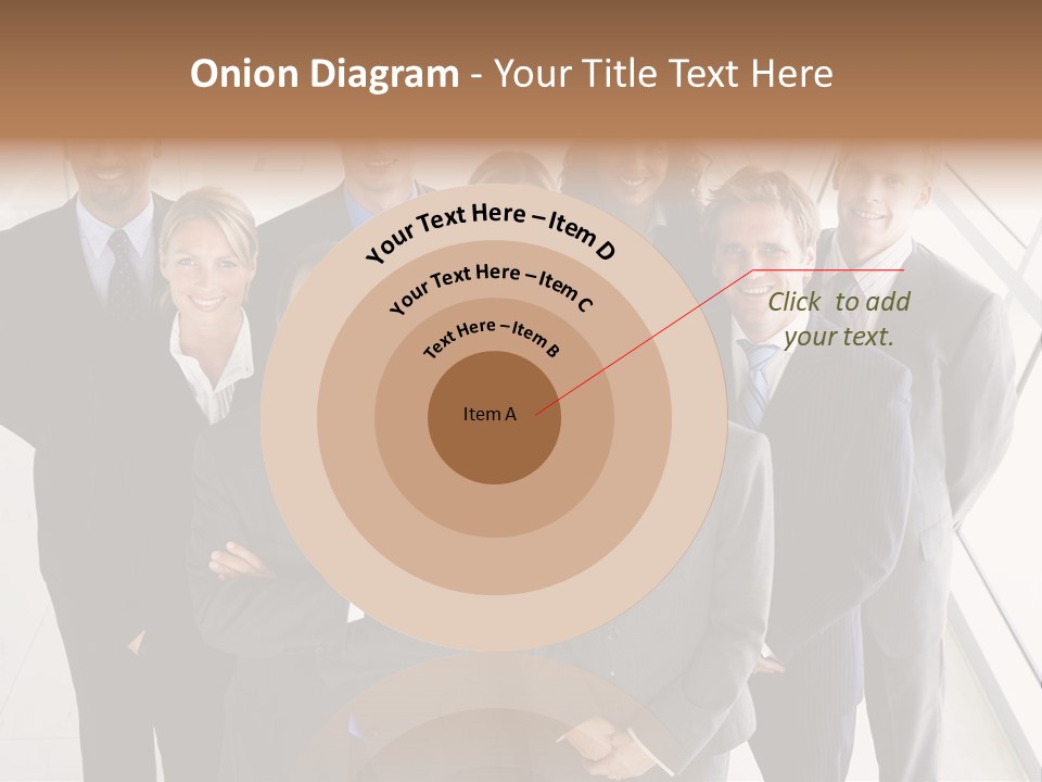 A Group Of Business People Posing For A Picture PowerPoint Template