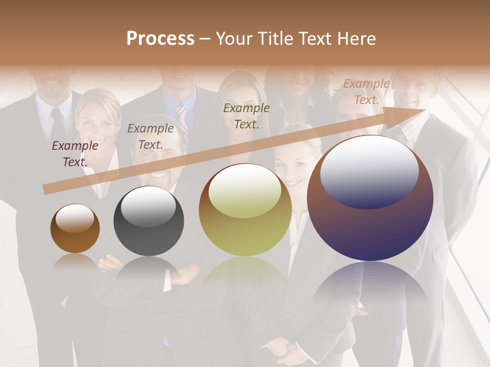 A Group Of Business People Posing For A Picture PowerPoint Template