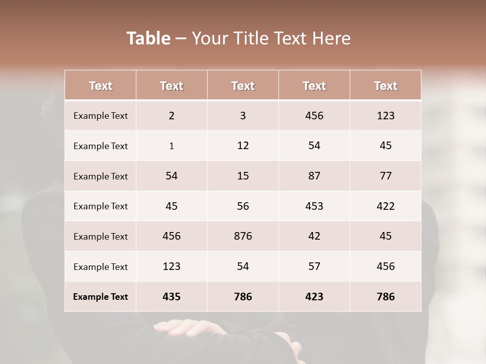 Two Women In Business Suits Standing Next To Each Other PowerPoint Template