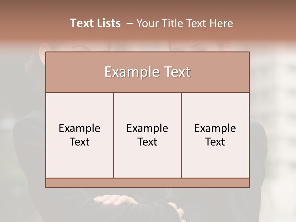 Two Women In Business Suits Standing Next To Each Other PowerPoint Template