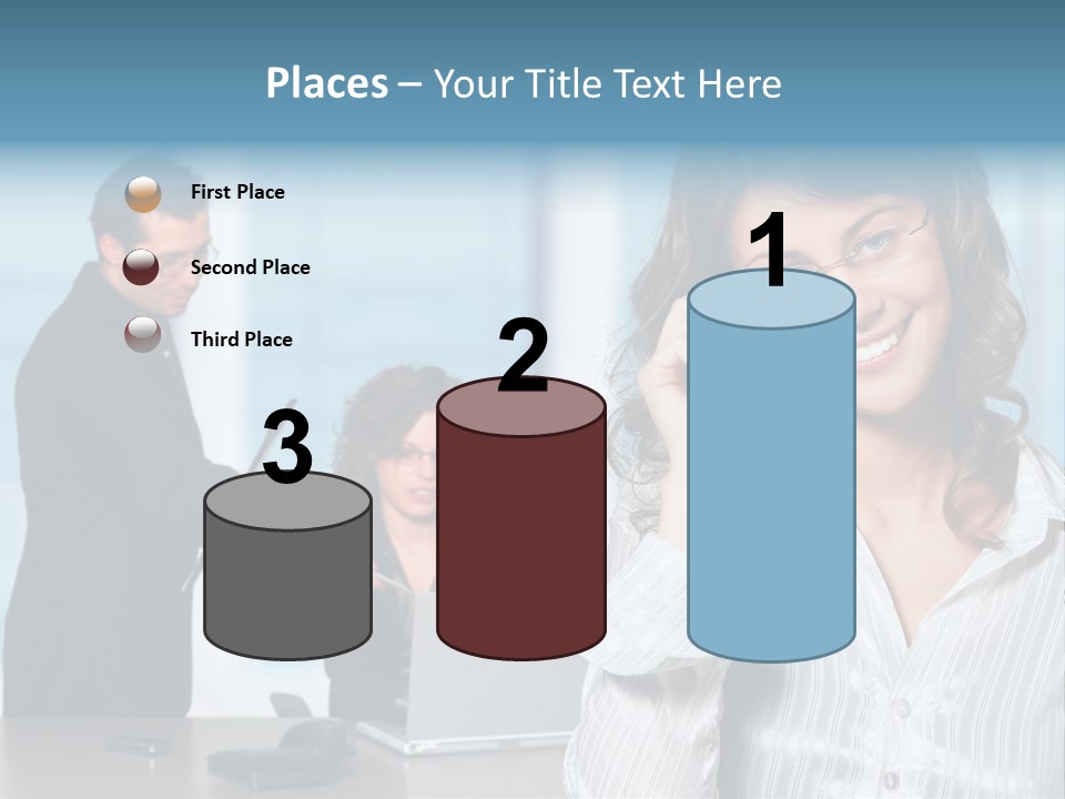 A Woman In A Business Suit Talking On A Cell Phone PowerPoint Template