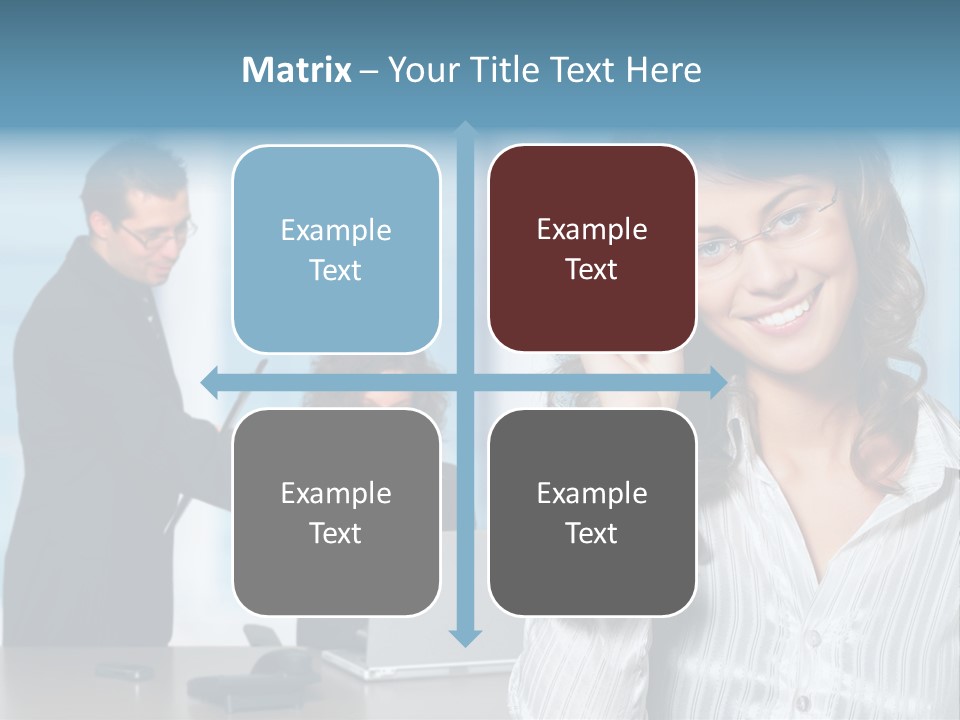 A Woman In A Business Suit Talking On A Cell Phone PowerPoint Template