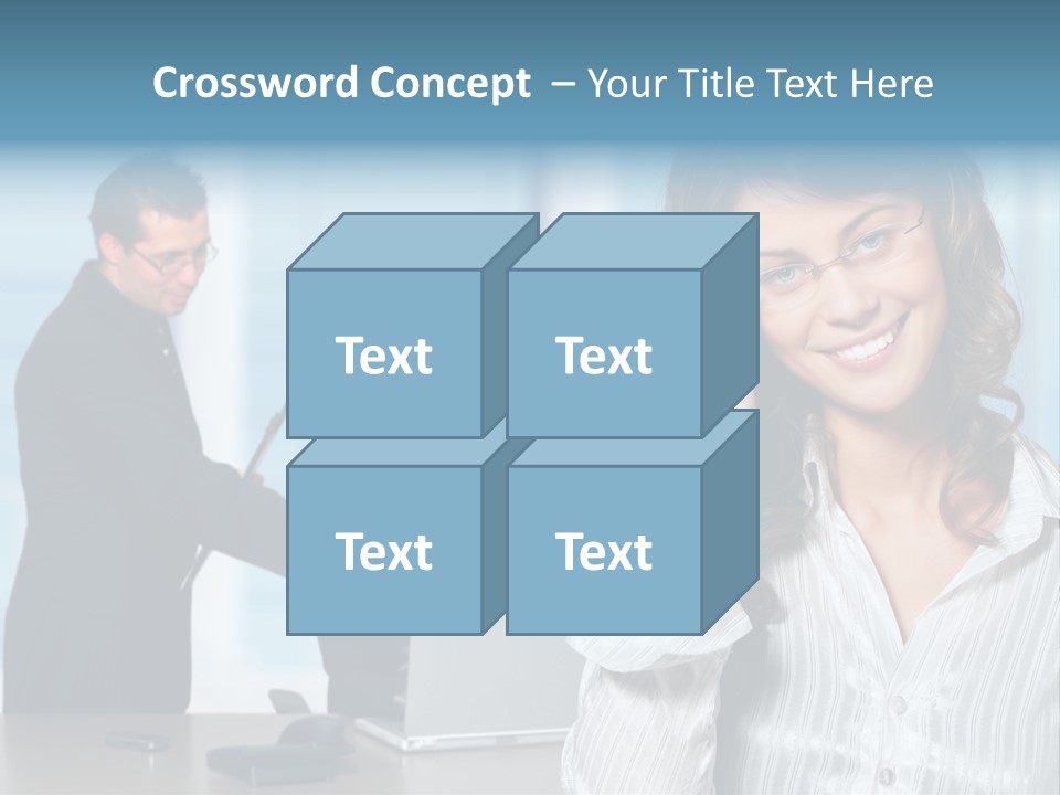 A Woman In A Business Suit Talking On A Cell Phone PowerPoint Template