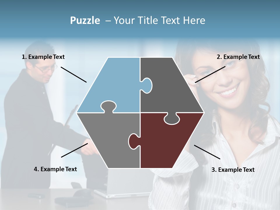 A Woman In A Business Suit Talking On A Cell Phone PowerPoint Template