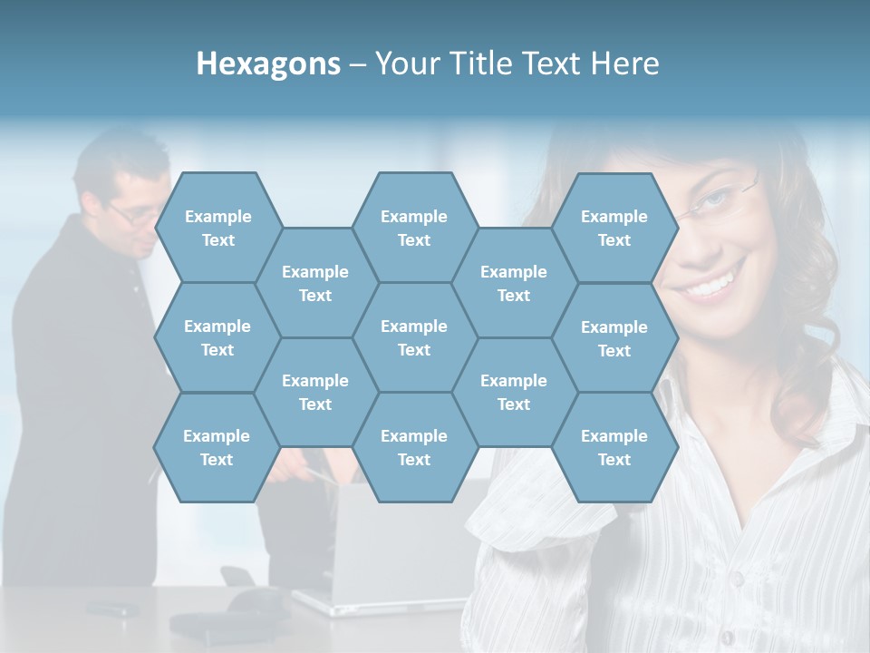 A Woman In A Business Suit Talking On A Cell Phone PowerPoint Template