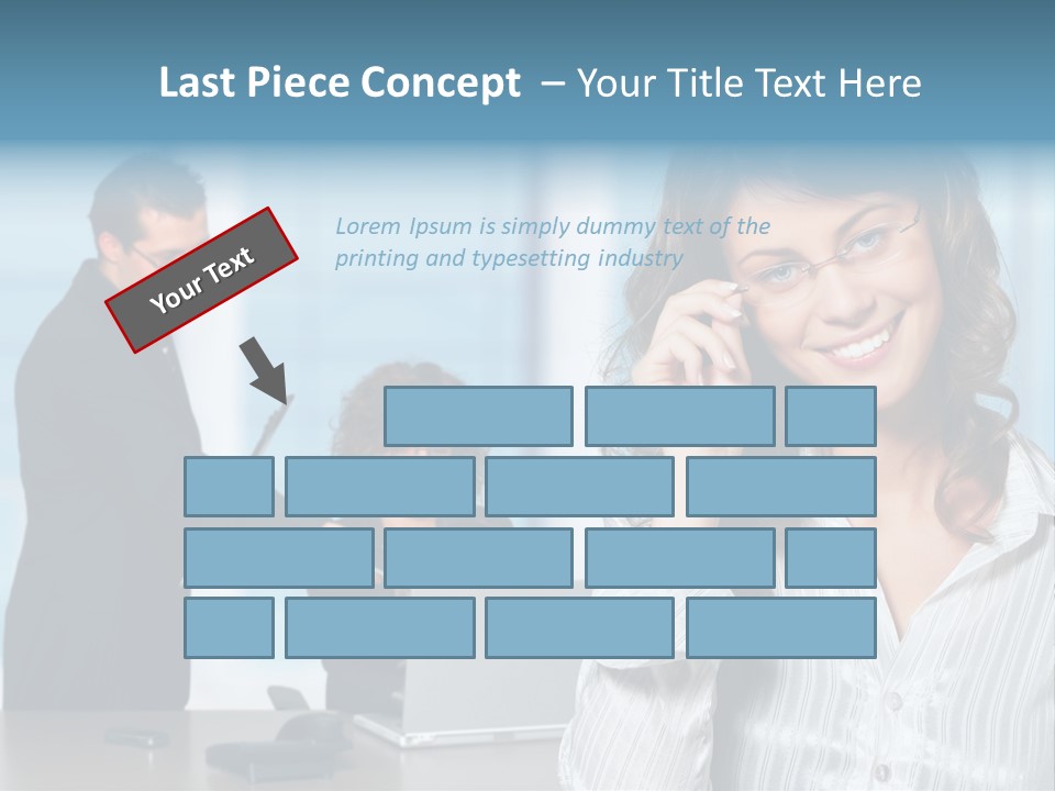 A Woman In A Business Suit Talking On A Cell Phone PowerPoint Template