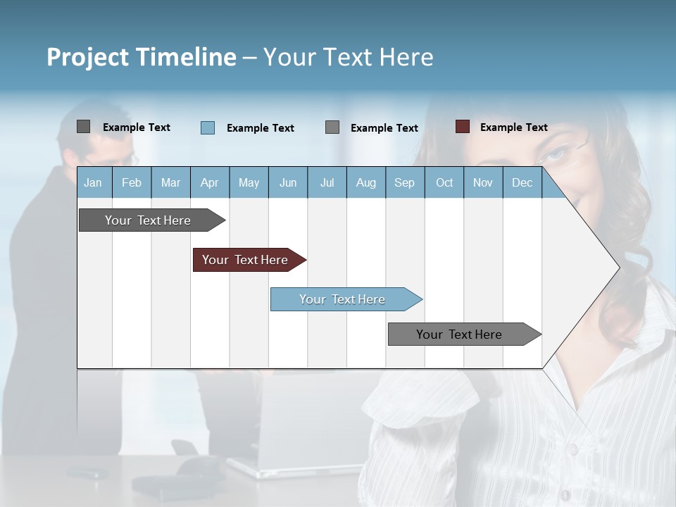 A Woman In A Business Suit Talking On A Cell Phone PowerPoint Template
