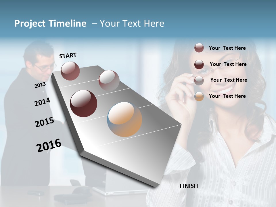 A Woman In A Business Suit Talking On A Cell Phone PowerPoint Template