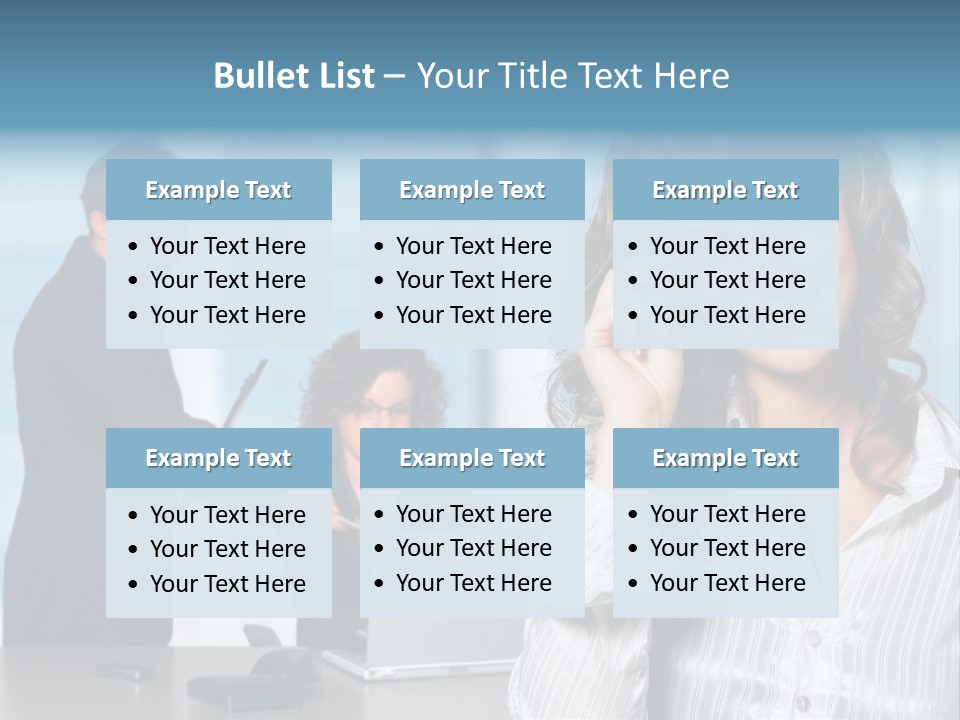 A Woman In A Business Suit Talking On A Cell Phone PowerPoint Template