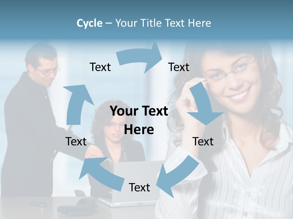 A Woman In A Business Suit Talking On A Cell Phone PowerPoint Template