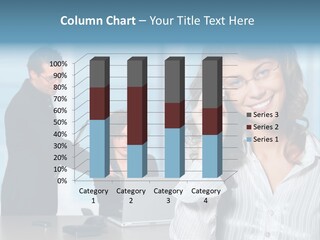 A Woman In A Business Suit Talking On A Cell Phone PowerPoint Template