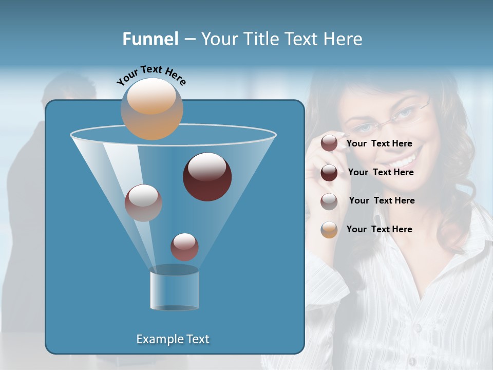 A Woman In A Business Suit Talking On A Cell Phone PowerPoint Template