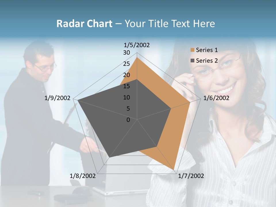 A Woman In A Business Suit Talking On A Cell Phone PowerPoint Template
