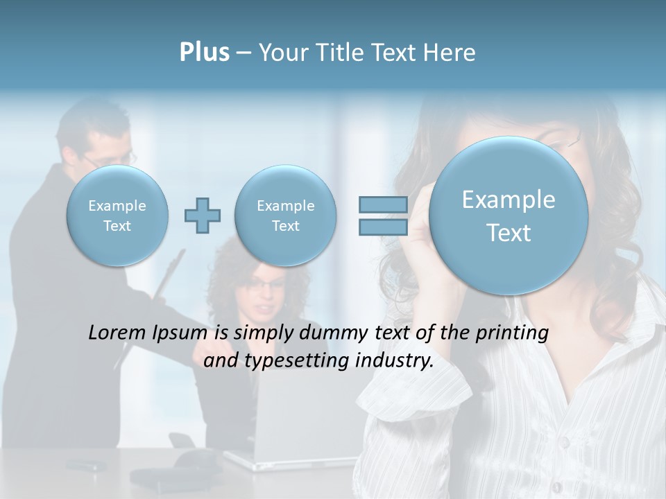 A Woman In A Business Suit Talking On A Cell Phone PowerPoint Template