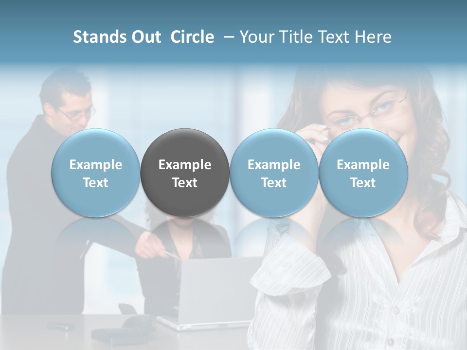 A Woman In A Business Suit Talking On A Cell Phone PowerPoint Template