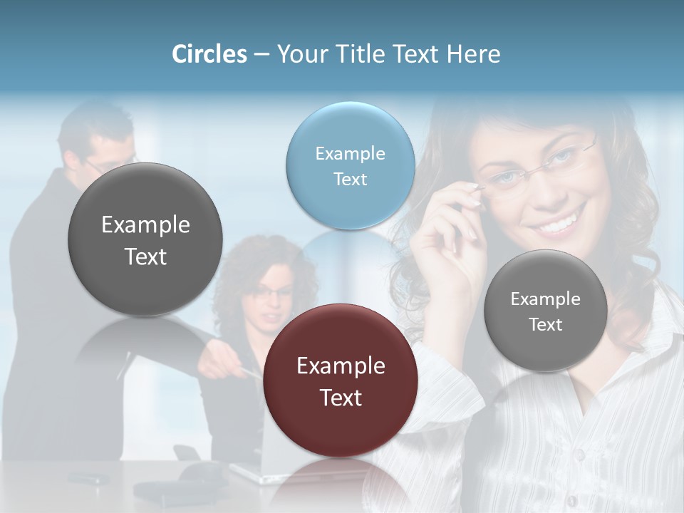 A Woman In A Business Suit Talking On A Cell Phone PowerPoint Template