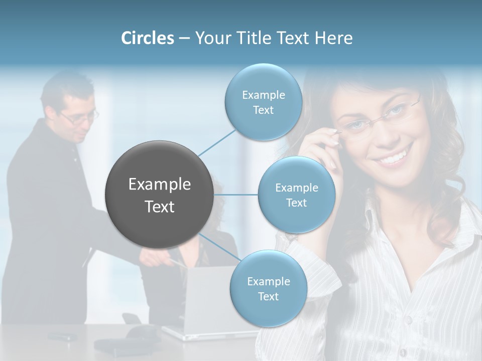 A Woman In A Business Suit Talking On A Cell Phone PowerPoint Template