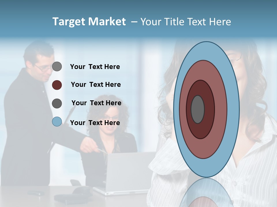 A Woman In A Business Suit Talking On A Cell Phone PowerPoint Template