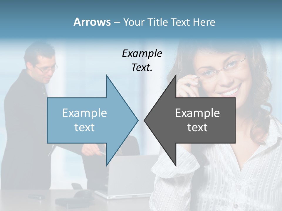 A Woman In A Business Suit Talking On A Cell Phone PowerPoint Template