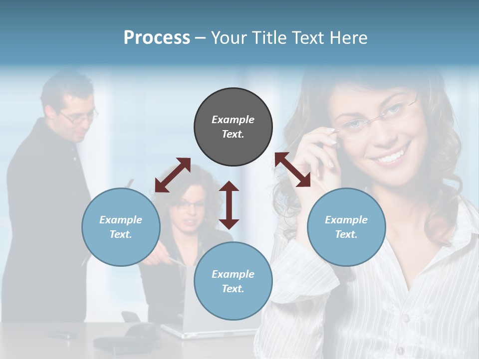 A Woman In A Business Suit Talking On A Cell Phone PowerPoint Template