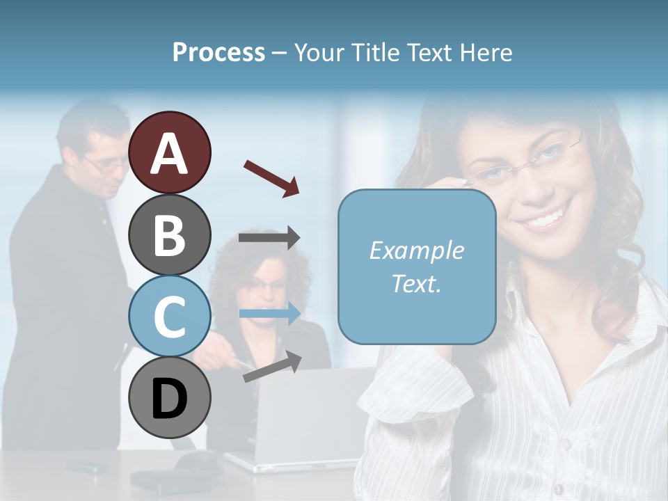 A Woman In A Business Suit Talking On A Cell Phone PowerPoint Template