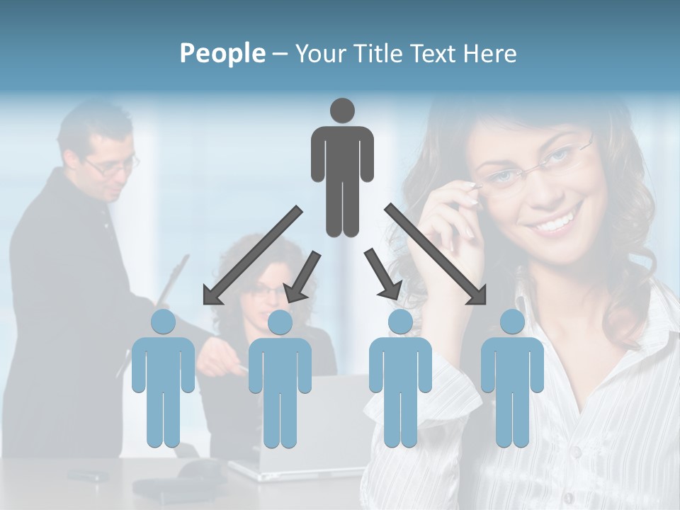 A Woman In A Business Suit Talking On A Cell Phone PowerPoint Template