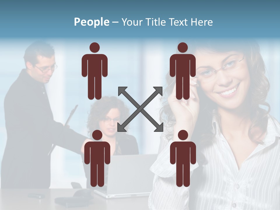 A Woman In A Business Suit Talking On A Cell Phone PowerPoint Template