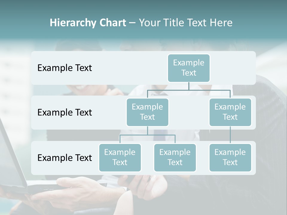 A Group Of Business People Looking At A Laptop Screen PowerPoint Template