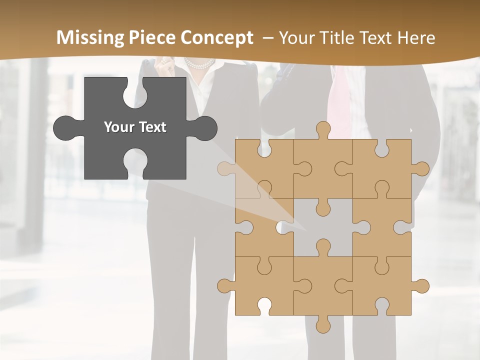 A Man And A Woman Are Talking On Their Cell Phones PowerPoint Template