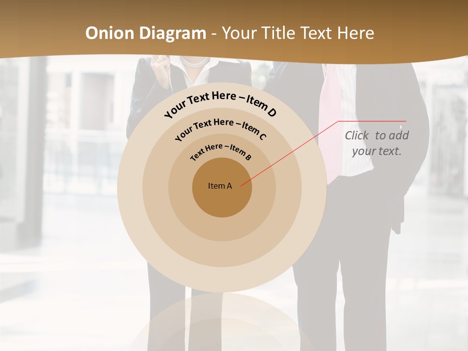 A Man And A Woman Are Talking On Their Cell Phones PowerPoint Template