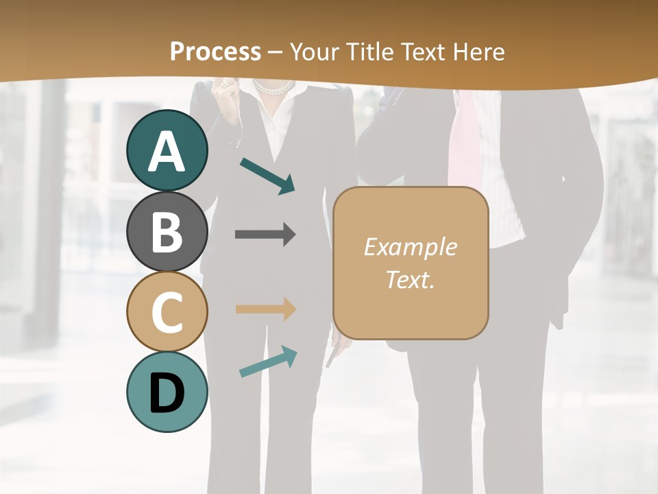 A Man And A Woman Are Talking On Their Cell Phones PowerPoint Template