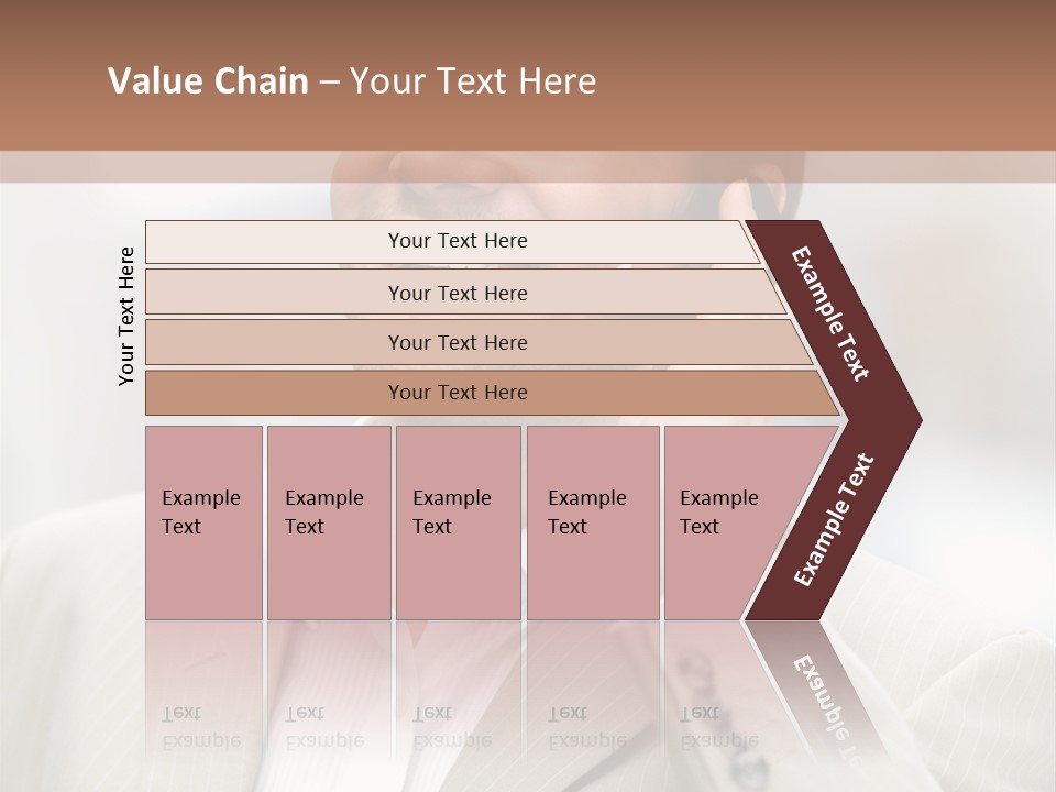 A Man In A Suit Talking On A Cell Phone PowerPoint Template