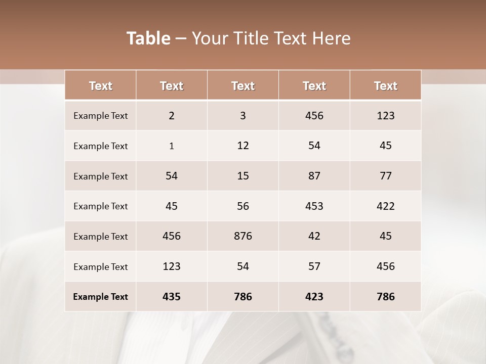 A Man In A Suit Talking On A Cell Phone PowerPoint Template