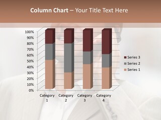 A Man In A Suit Talking On A Cell Phone PowerPoint Template