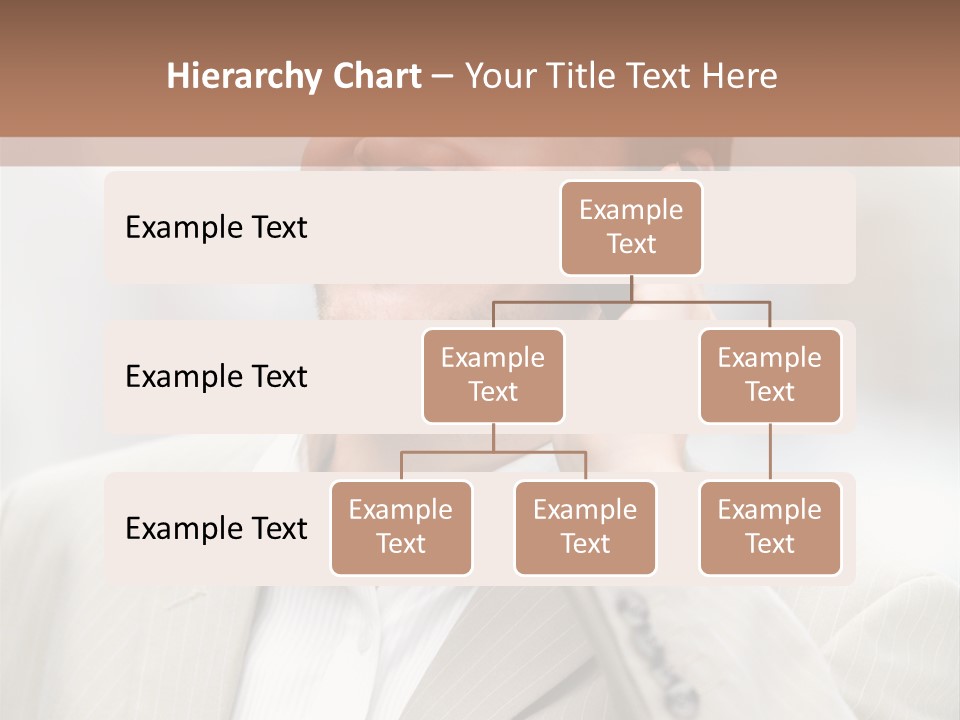 A Man In A Suit Talking On A Cell Phone PowerPoint Template