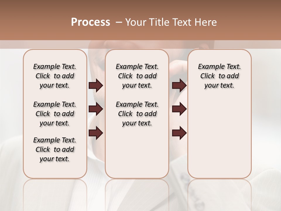 A Man In A Suit Talking On A Cell Phone PowerPoint Template